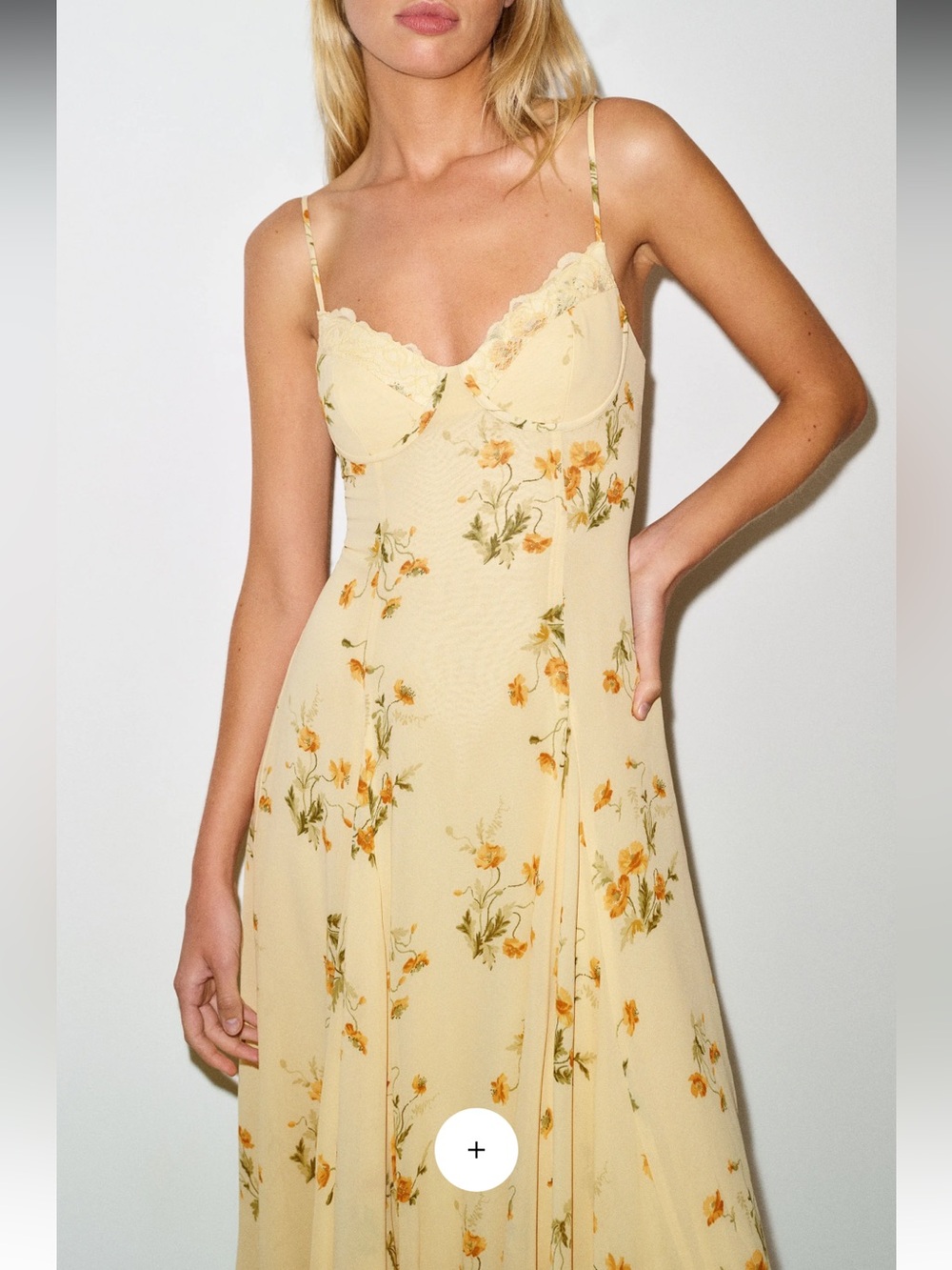 Reformation Laia Dress Yellow - Size 8